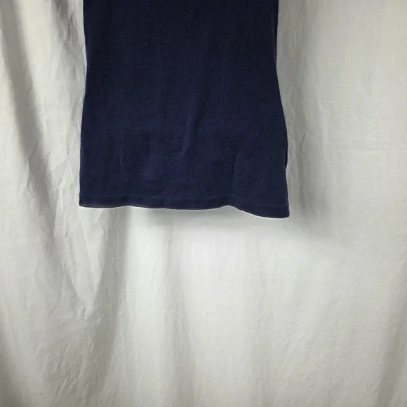 Time And Tru Tank Top Womens Medium Blue Scoop Neck Basic Stretch Shirt - Picture 6 of 9